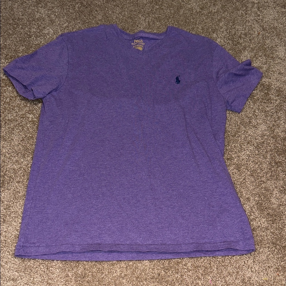 Polo by Ralph Lauren Men's Purple Tee - Small. B13